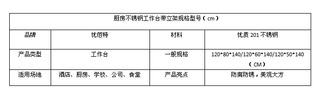 草莓视频旧版不锈钢工作台带立架规格型号